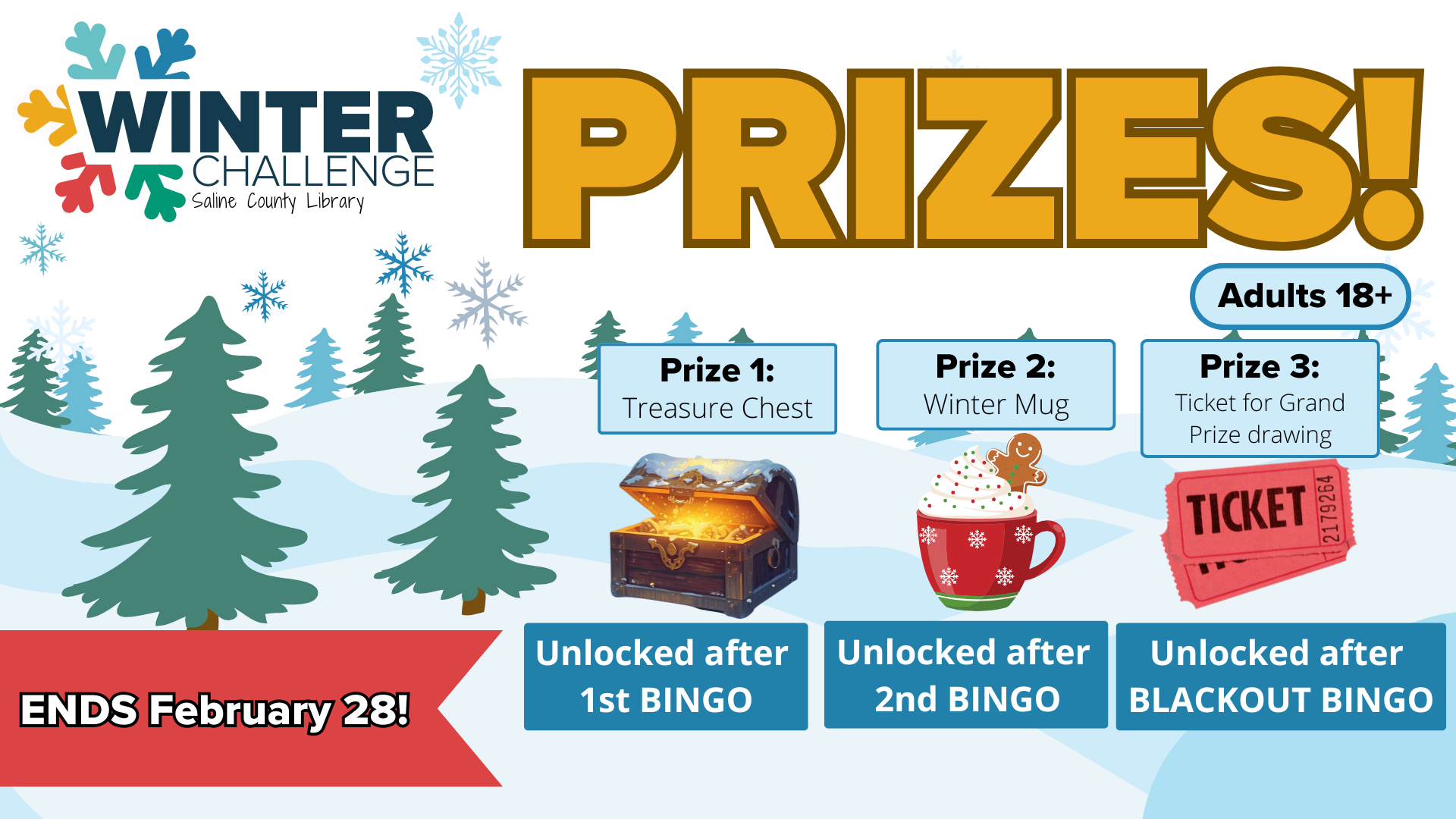 Winter Reading Challenge Prizes