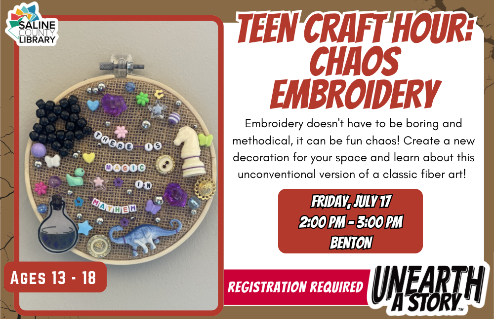 Teen Craft Hour: Chaos Embroidery